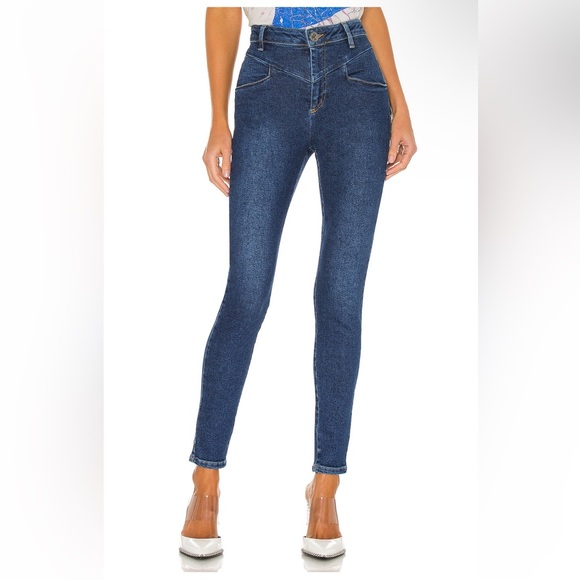REVOLVE One Teaspoon Preachers High Waist Skinny in Soho Blue - Picture 1 of 10